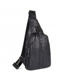 Фотография Черная сумка мужская рюкзак на одно плечо 74007A