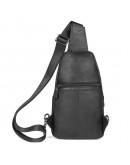 Фотография Черный мужской рюкзак на одну шлейку 74013A