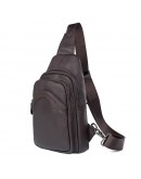 Фотография Коричневый мужской рюкзак, на одну шлейку 74013q