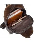 Фотография Кожаный рюкзак для мужчин на одну шлейку 74014C