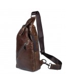 Фотография Кожаный рюкзак для мужчин на одну шлейку 74014C
