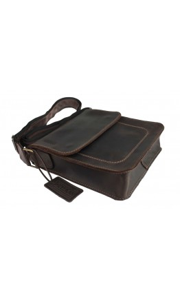 Кожаная мужская темно-коричневая сумка 741030S-SKE