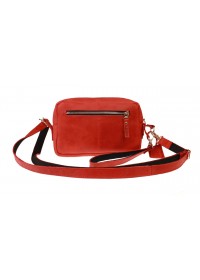 Красная женская кожаная небольшая сумка 741266-SKE