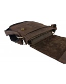 Фотография Мужская коричневая кожаная плечевая сумка 74930-SKE