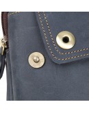 Фотография Мужская сумка на пояс сине-серого цвета 75003K