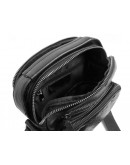 Фотография Кожаная черная мужская сумка через плечо 75008A