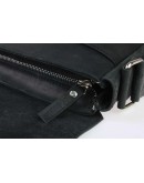 Фотография Черная кожаная сумка на плечо с клапаном 75330-SKE