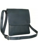 Фотография Черная кожаная мужская сумка-планшетка 757788-SGE