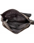 Фотография Мужская кожаная черная горизонтальная сумка 76002A-33