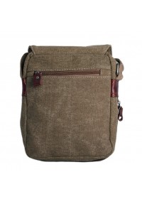 Коричневая сумка мужская ткань и кожа Katana k76585-3