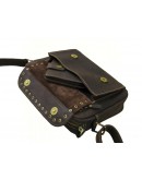 Фотография Коричевая женская кожаная сумка на плечо 77009-SGE