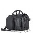 Фотография Мужская сумка - рюкзак из натуральной кожи 77014A