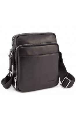 Мужская сумка черная на плечо Marco Coverna 7702-1A