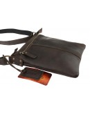 Фотография Небольшая мужская коричневая сумка планшетка 77020-SKE