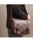 Фотография Винтажная модная сумка на плечо из кожи 77022Q