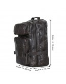Фотография Большая вместительная серая кожаная сумка - рюкзак 77039i
