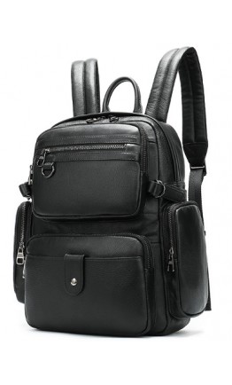 Черный рюкзак из натуральной кожи 77042A-2