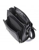 Фотография Черная кожаная мужская сумка через плечо 77055A-2