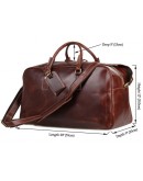 Фотография Большая коричневая дорожная мужская сумка 77056-L1