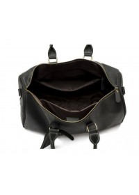 Черная мужская дорожная сумка, натуральная кожа 77077A