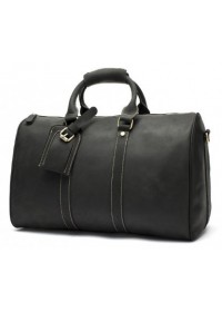 Черная мужская дорожная сумка, натуральная кожа 77077A