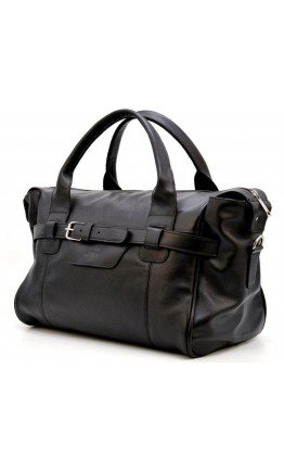Дорожная черная кожаная сумка для командировок Tarwa 77079-3md