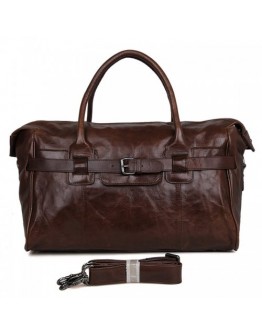 Вместительная стильная кожаная сумка 77079