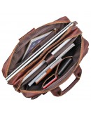 Фотография Кожаная мужская сумка, плотная кожа 77085Q