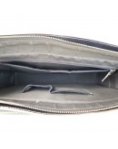 Фотография Гладкий коричневый мужской кожаный портфель 77105c