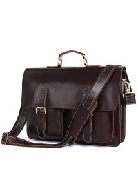 Коричневый портфель мужской, кожаный 77105q-1