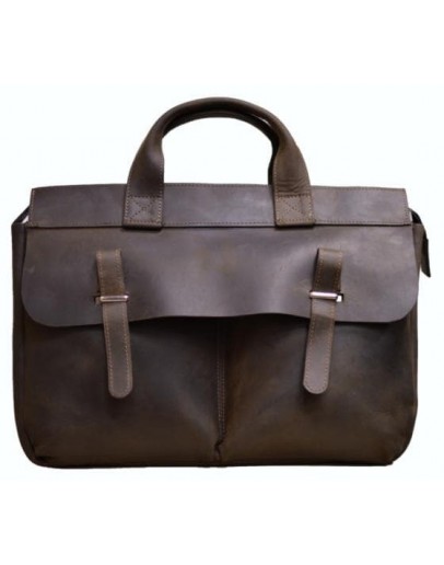 Фотография Мужская сумка кожаная, портфель плотный кожаный 77107R2