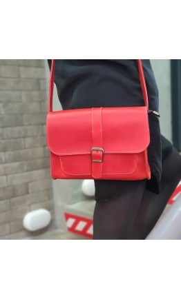 Женская красная кожаная сумка 73149-SGE