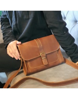 Женская светло - коричневая кожаная сумка 77149-SGE