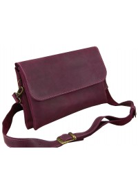 Бордовая женская кожаная сумка на плечо 771129-SGE