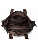 Фотография Тёмно-коричневая кожаная сумка для мужчин 77120C-2
