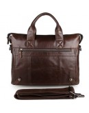 Фотография Мужская деловая сумка, кожаная коричневая 77120C-5