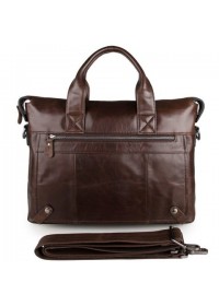 Мужская деловая сумка, кожаная коричневая 77120C-5