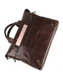Фотография Мужская деловая сумка, кожаная коричневая 77120C-5