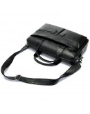 Фотография Черная кожаная мужская сумка для документов 77122-A11 Black