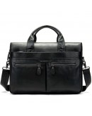 Фотография Черная кожаная мужская сумка для документов 77122-A11 Black