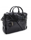 Фотография Мужская кожаная деловая сумка, черная 77122A-5