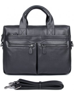 Сдержанный и модный мужской кожаный портфель 77122A-1