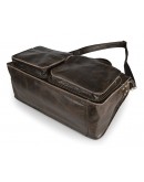 Фотография Вместительная мужская сумка темно-коричневого цвета 77138Q