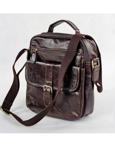 Фотография Кожаная мужская сумка на плечо 77141-q1