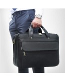 Фотография Добротная и стильная мужская кожаная сумка 77146A