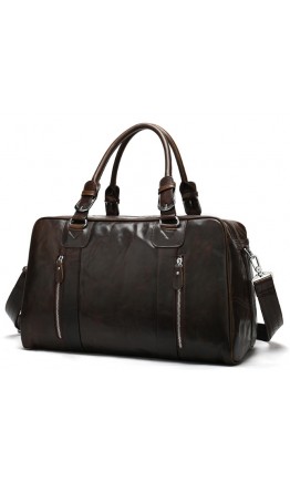 Большая спортивная, дорожная, повседневная коричневая сумка 77190С