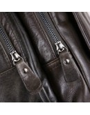 Фотография Большой серый мужской кожаный рюкзак 77202J