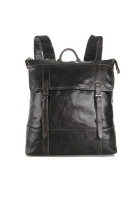 Серый кожаный мужской рюкзак 77203j