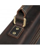 Фотография Мужской портфель винтажный коричневый 77205RR