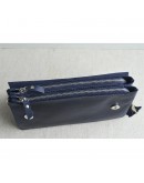 Фотография Синяя женская кожаная сумка на плечо 772091-SGE